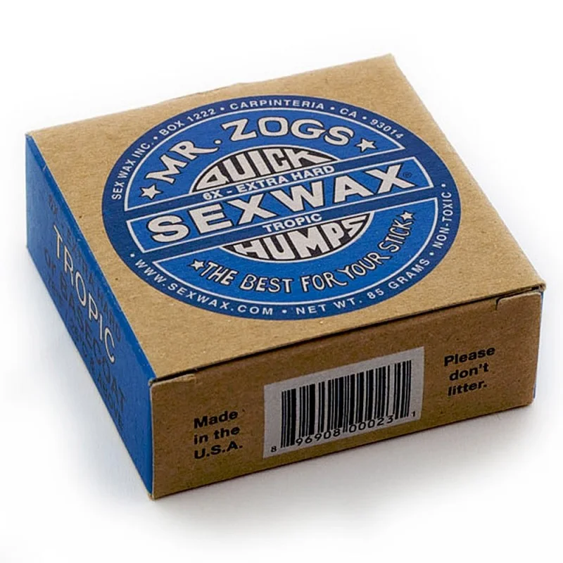 Sex Wax - Quick Humps 6x Hard - Tropic or Basecoat 26° et plus Achat Immédiat