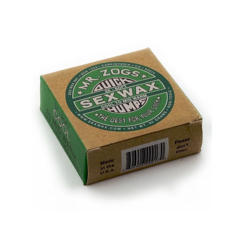 Sex Wax Quick Humps 3x Soft Cool To Mid Warm 14° à 23° Acheter En Ligne