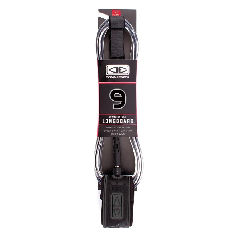 Leash OceanEarth Longboard Regular Leash 9‘ Nouvel Arrivage