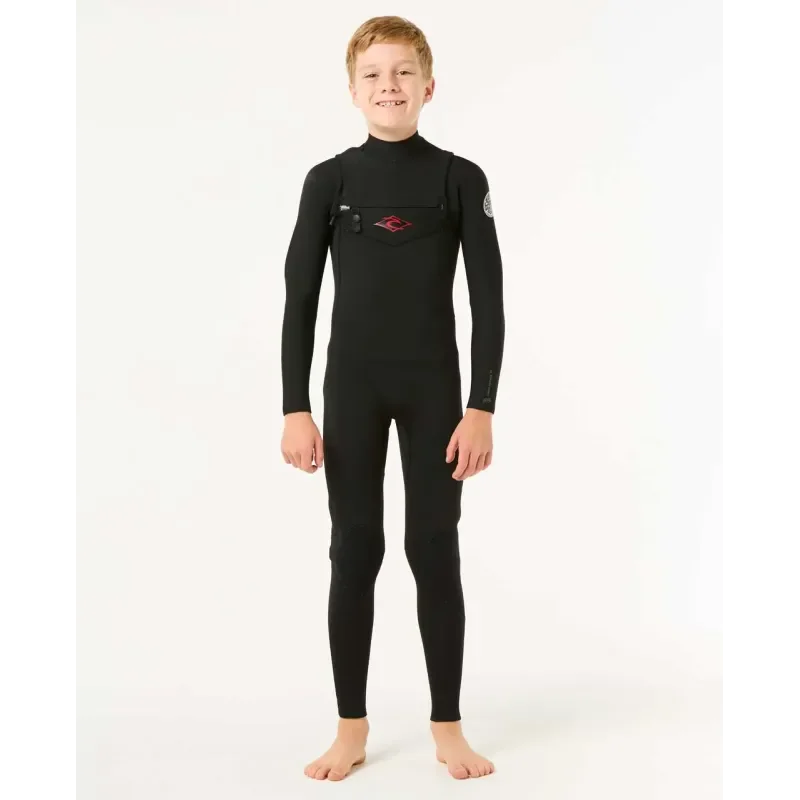 Réduction Combinaison Rip Curl Junior Dawn Patrol 4/3 Zip Poitrine