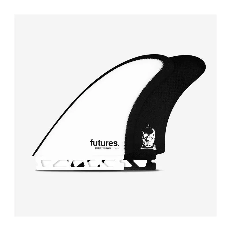 Dérives Twin - CHRISTENSON Fiberglass White / Black - Taille M, FUTURES. Nouveauté