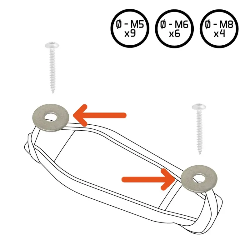 Rondelle extra large pour footstraps - Ryde Pas Cher