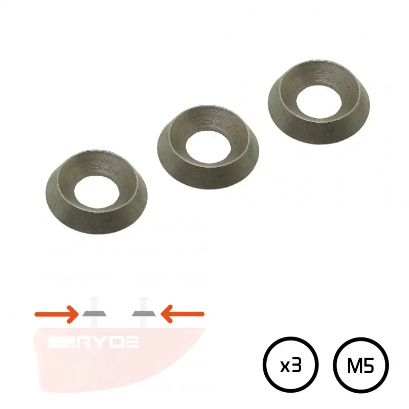 Rondelle cuvette pour aileron de twintip Top Vente
