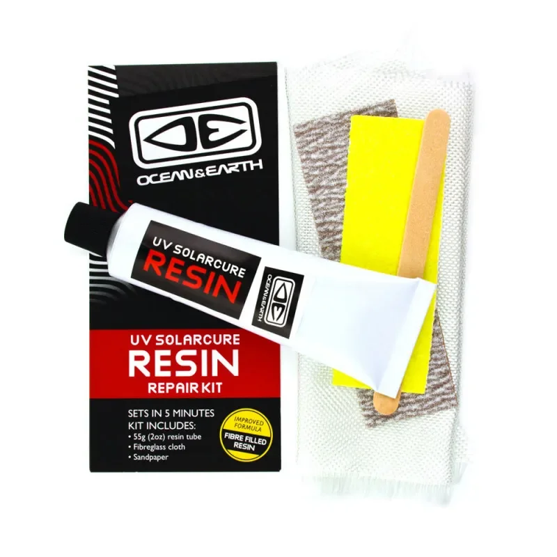 Promotion Saisonnière KIT DE REPARATION OCEAN AND EARTH UV SOLARCURE RESIN - POLYESTER 55G