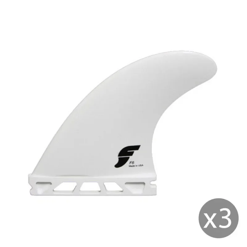 AILERONS SURF FUTURES FINS F6 THERMOTECH BLANC Thruster Top Vente