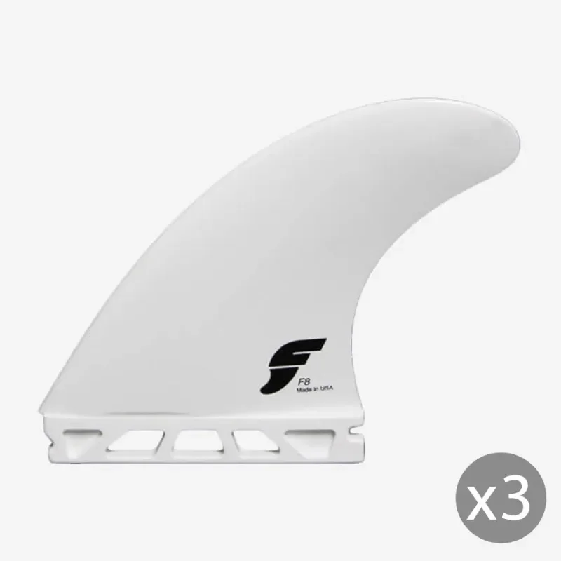 Seulement Aujourd'hui AILERONS SURF FUTURES FINS F8 THERMOTECH BLANC Thruster