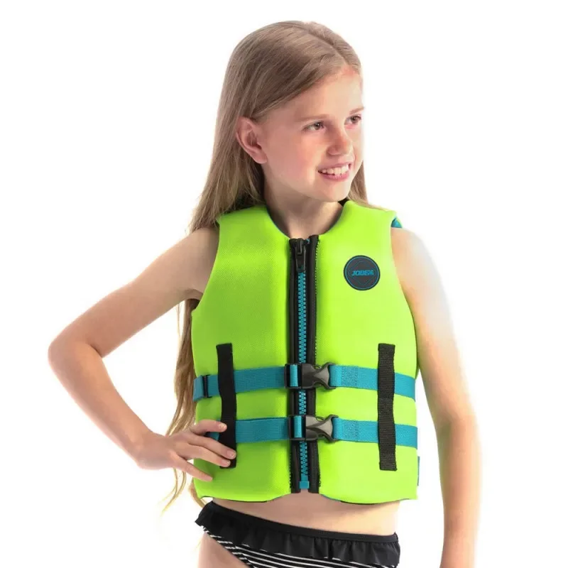 Nouvelle Collection GILET DE FLOTTABILITE JOBE NEOPRENE VEST ENFANT VERT CITRON