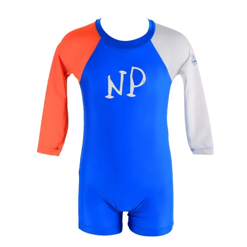 Lycra Tunique Enfant RASHGUARD Manches Longues NEILPRYDE Bleu Must-Have