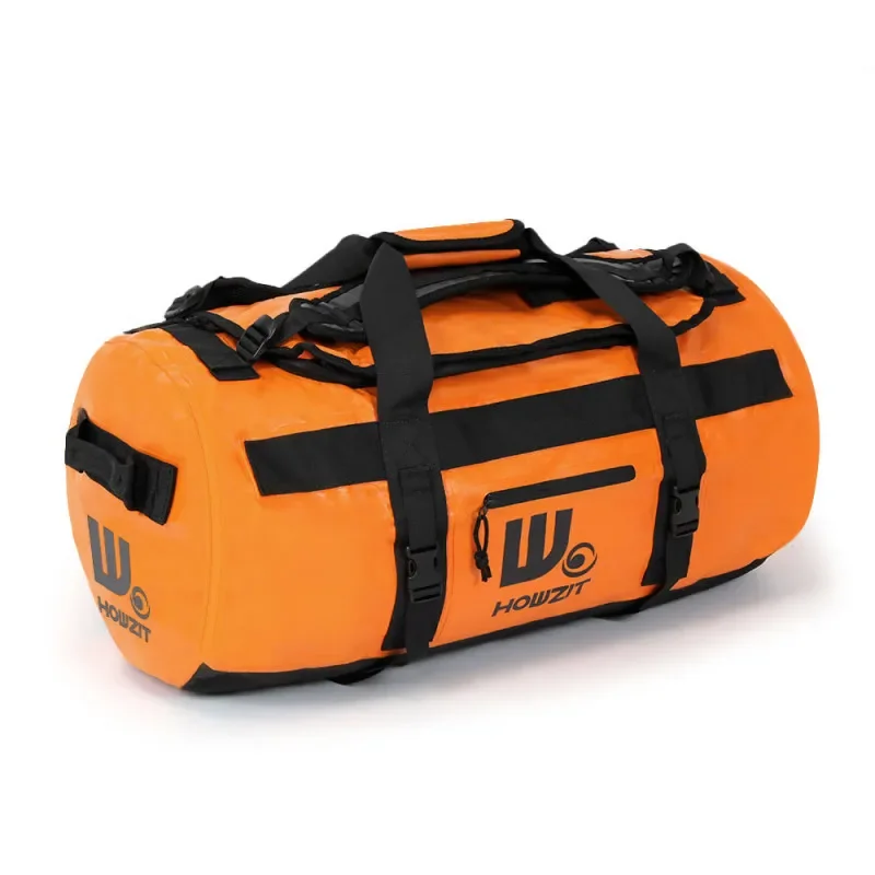 Sac de voyage étanche DUFFEL BAG 60L HOWZIT - ORANGE Meilleur Choix