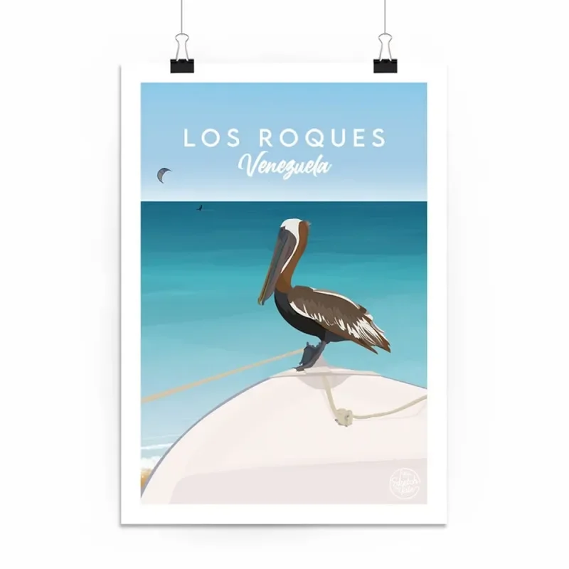 Nouvel Arrivage Poster Los Roques 1 Venezuela by Sketch my Kite