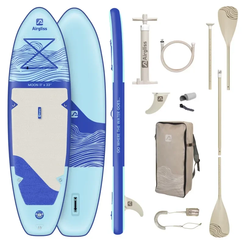 Seulement Aujourd'hui Pack paddle gonflable airgliss moon 11.0 - jusqu‘à 2 personnes (max. 170kg)
