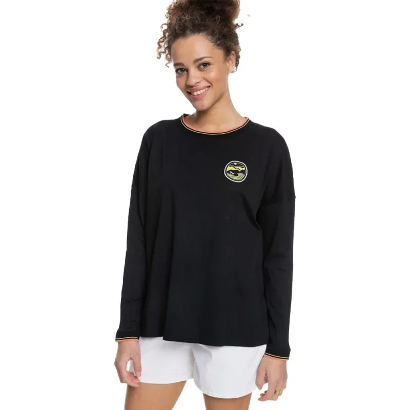 Bon Plan T-SHIRT MANCHES LONGUES ON THE BOAT NOIR ROXY