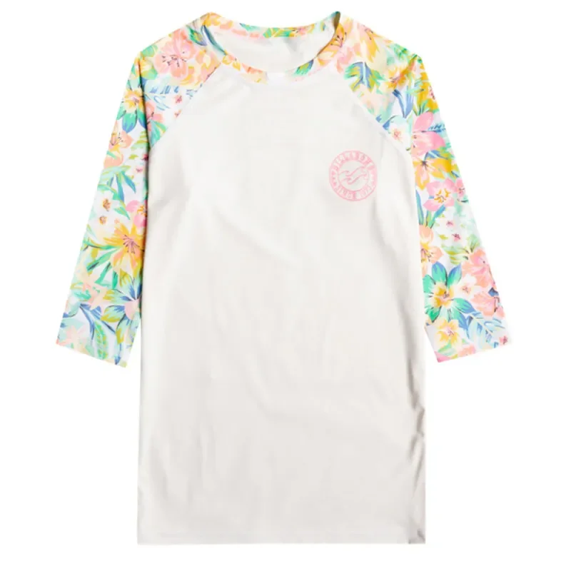 Lycra Fille Billabong Swim manches courtes blanc Marque