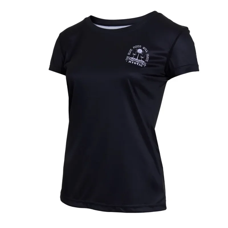 Wetshirt Femme Mystic Ignite manches courtes noir Seulement Aujourd'hui