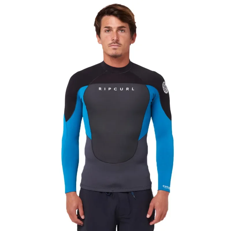 Super Prix Top néoprène Rip Curl Omega 1.5mm manches longues bleu
