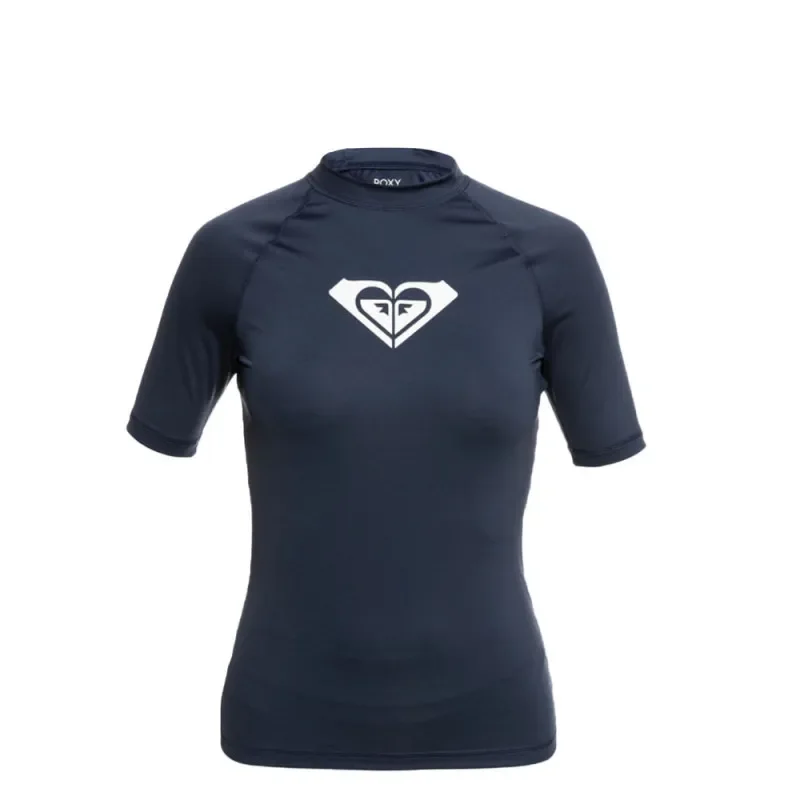 Lycra Femme Roxy Whole Hearted manches courtes bleu Retour Gratuit
