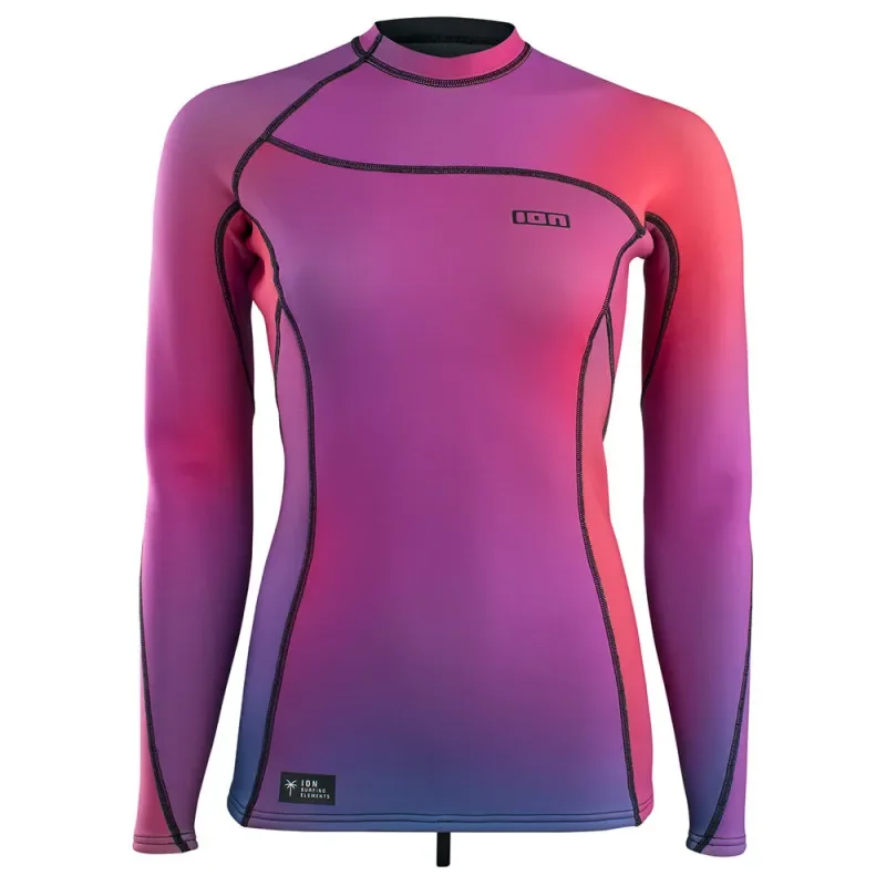 Solde TOP NÉOPRENE FEMME ION 2/2 MANCHES LONGUES ROSE DARK