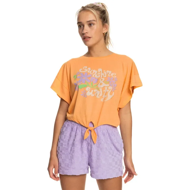 T-SHIRT FEMME ROXY WE GO TO SEA ORANGE Offre Du Jour