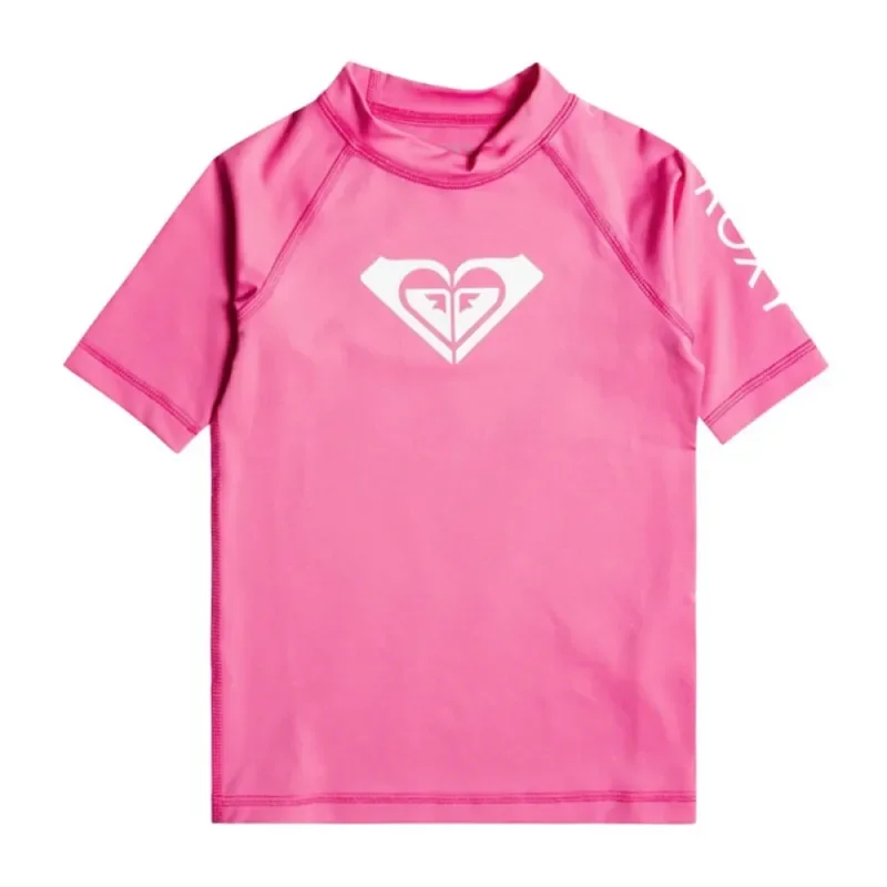 LYCRA Fille ROXY WHOLE HEARTED Manches Courtes PINK GUAVA Meilleur Prix