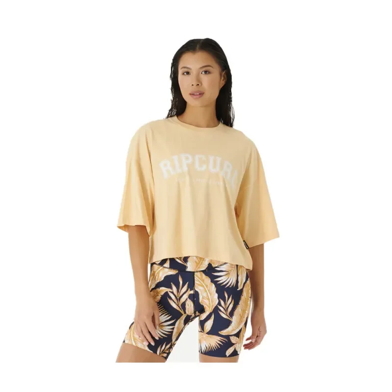 Certifié T-SHIRT FEMME RIPCURL SEACELL CROP HERITAGE BLUSH