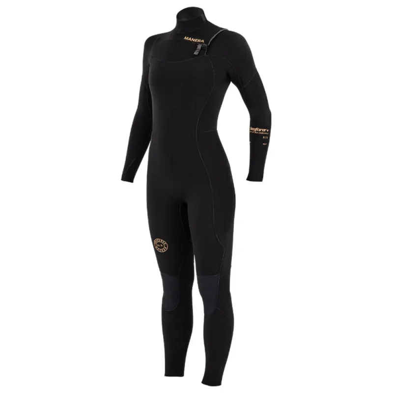 Pas Cher COMBINAISON FEMME MANERA SEAFARER+ 5/3 FRONTZIP NOIR
