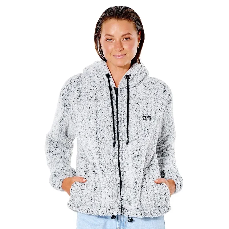 Vente Flash Veste zip capuche femme rip curl dark and stormy light grey