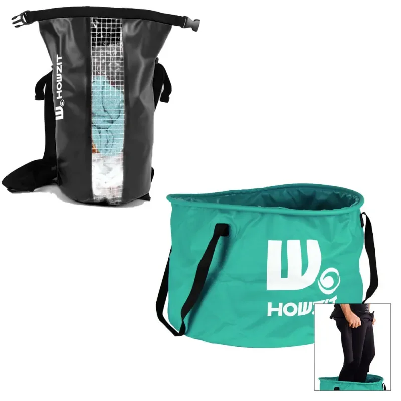 PACK SAC ÉTANCHE HOWZIT 15L + BUCKET VERT HOWZIT Réduction
