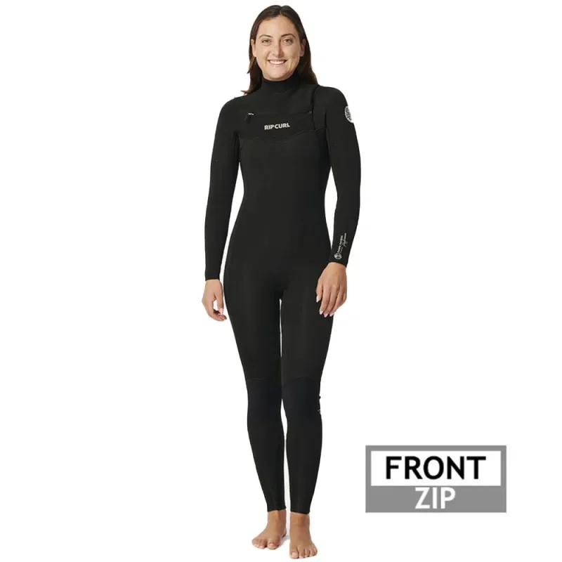 Combinaison neoprene femme rip curl dawn patrol 4-3 frontzip noir Achetez Aujourd'hui