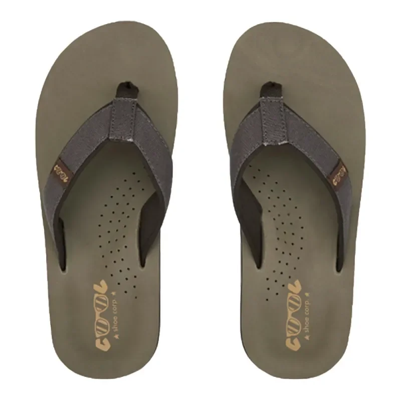 Authentique Tong cool shoe log kaki