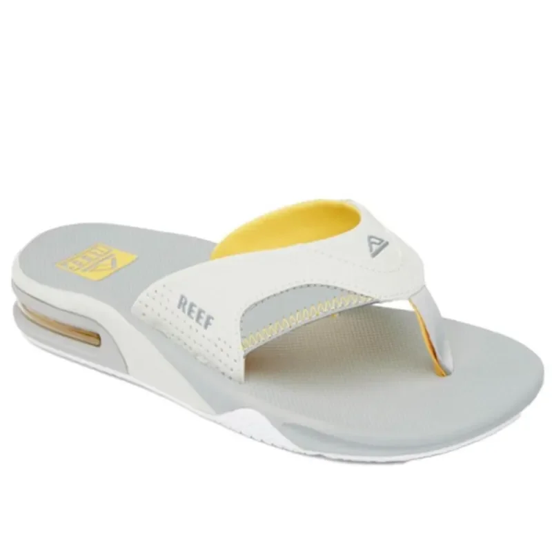 Tongs reef fanning yellow grey Vente Directe