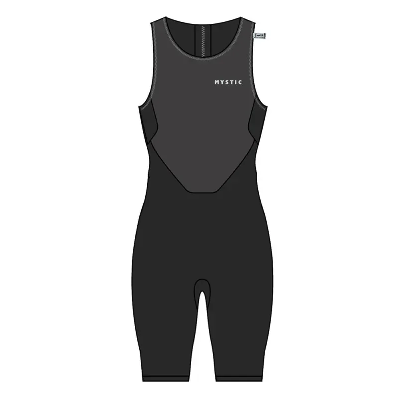 Achat Immédiat Short john neoprene mystic surf noir