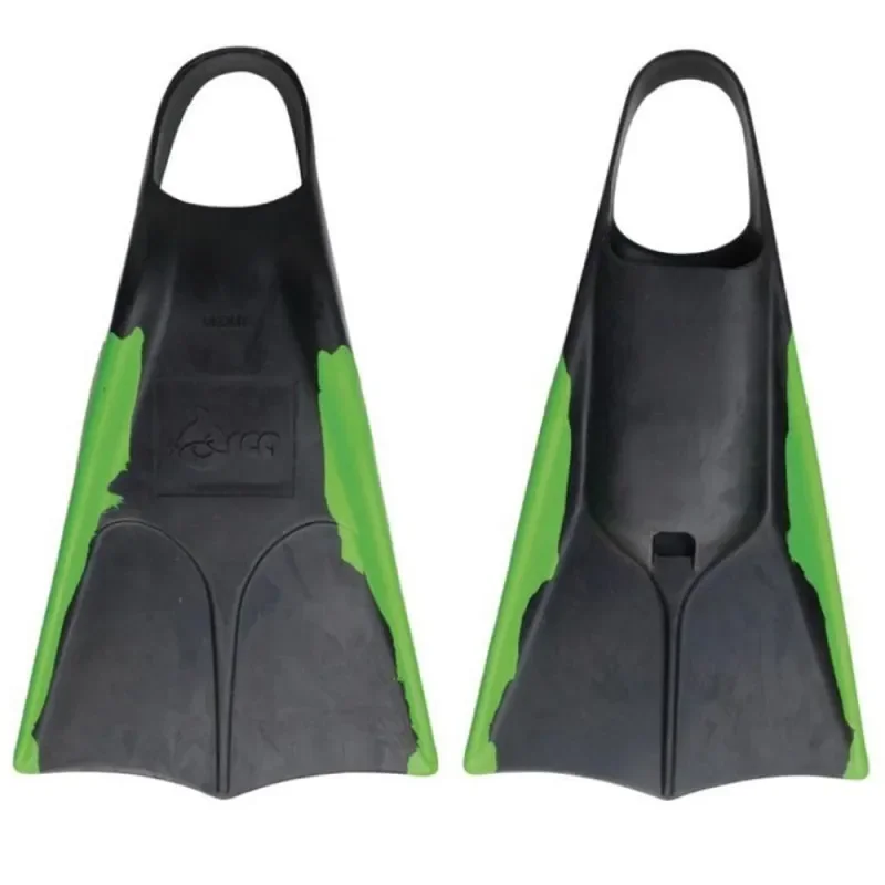 Palmes bodyboard orca noir lime Pas Cher