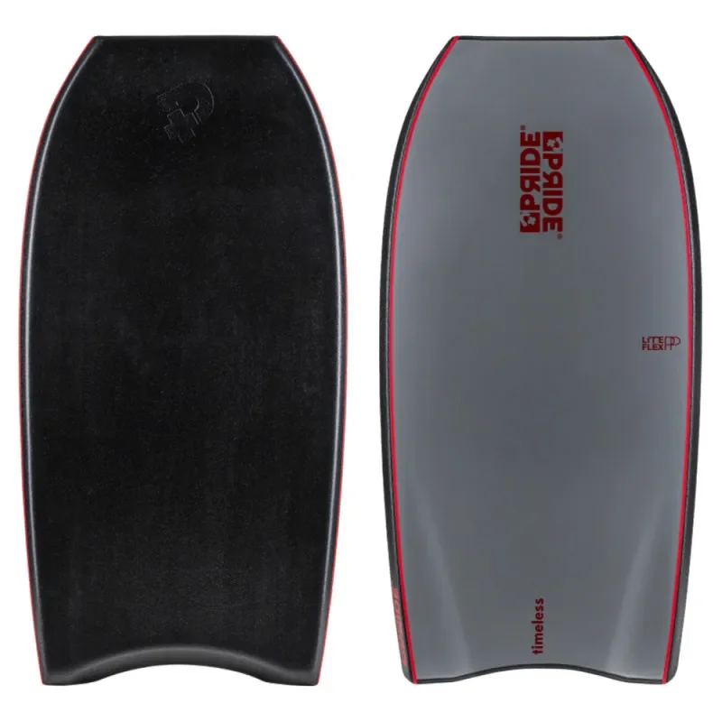 Bodyboard pride timeless liteflex pp 2 stringers noir gris Promotion