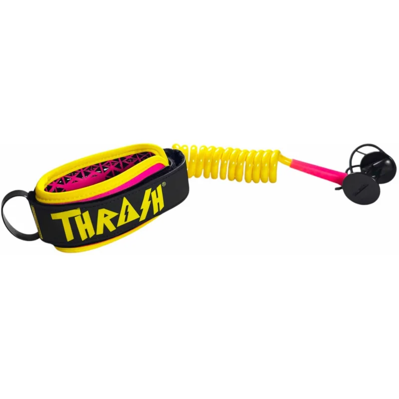 Leash de bodyboard Thrash 9mm Ultra Series Yellow/Pink Produit De Marque