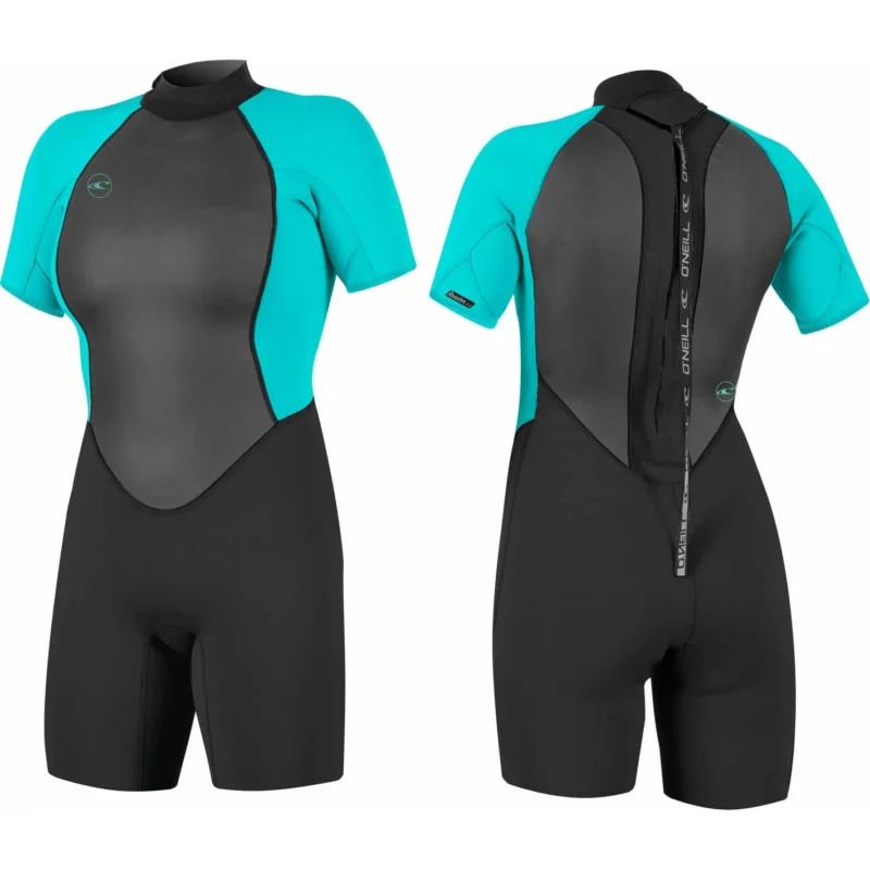 Shorty O´Neill Reactor 2mm Womens Black/Light Aqua Commande En Gros