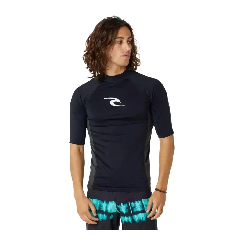 Lycra Rip Curl Waves SS Black Top Vente
