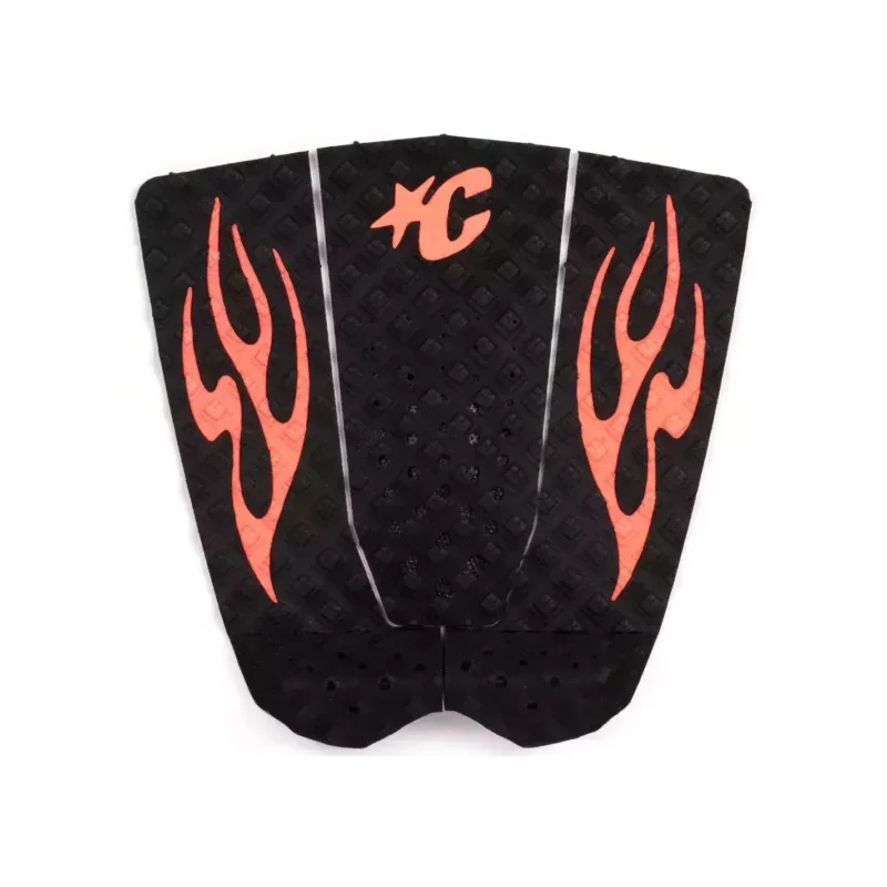 Promotion Pad de surf Creatures of leisure Griffin Colapinto Lite Ecopure Black Fluro Red Flames