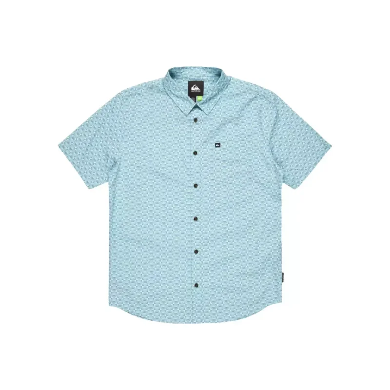 Expédié Aujourd'hui Chemise Quiksilver Apero Organic Classic aquifer florever