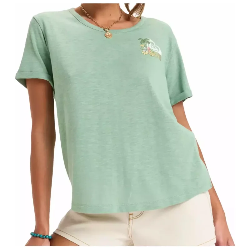 Meilleur Choix T-Shirt Roxy Ocean Wave Green