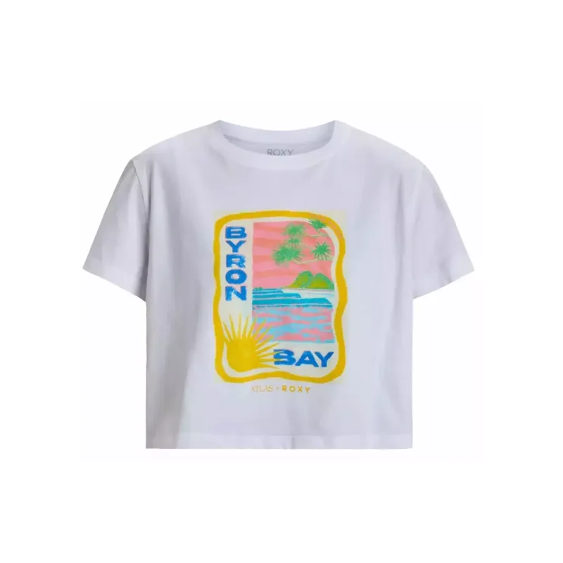 T-Shirt Roxy Atlas Bright White Byron Bay Achetez Aujourd'hui