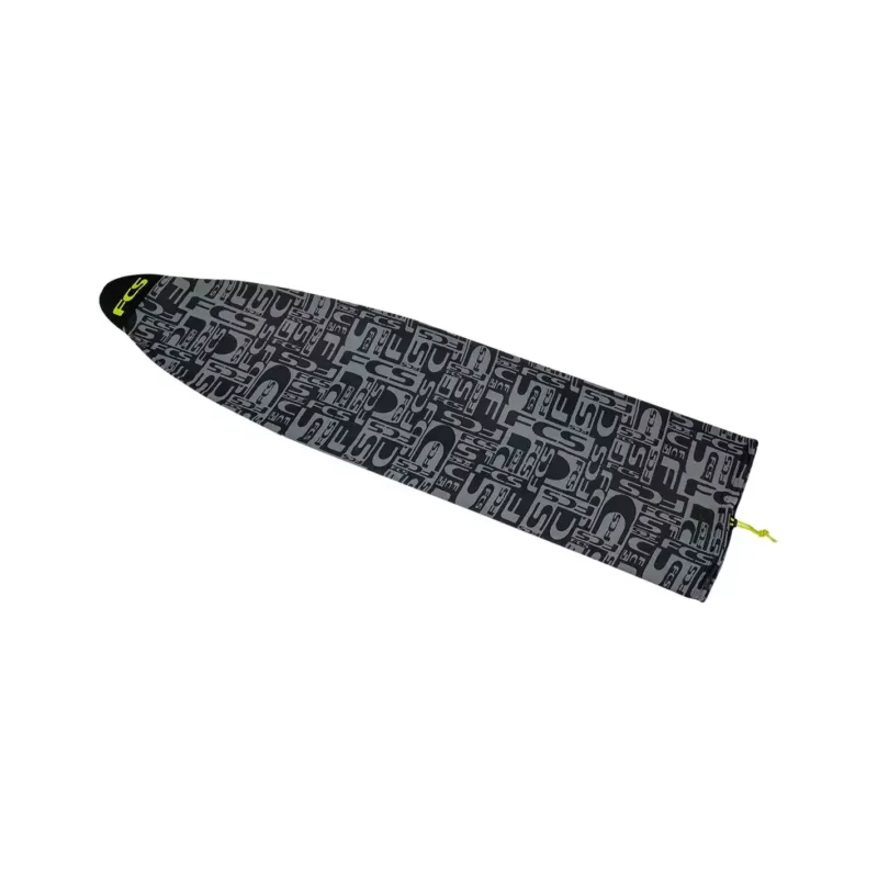 Housse de surf FCS Strech Cover All Purpose Monogram Coal/Lime Prix Choc
