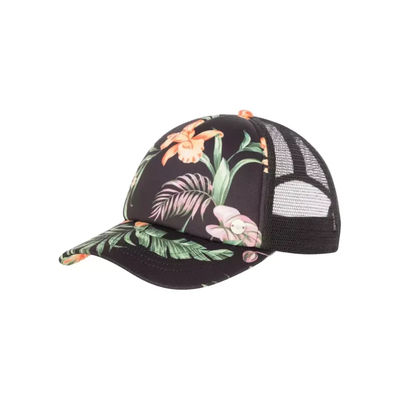 Casquette Roxy Morning Anthracite Island Escape Jusqu'à Épuisement Des Stocks