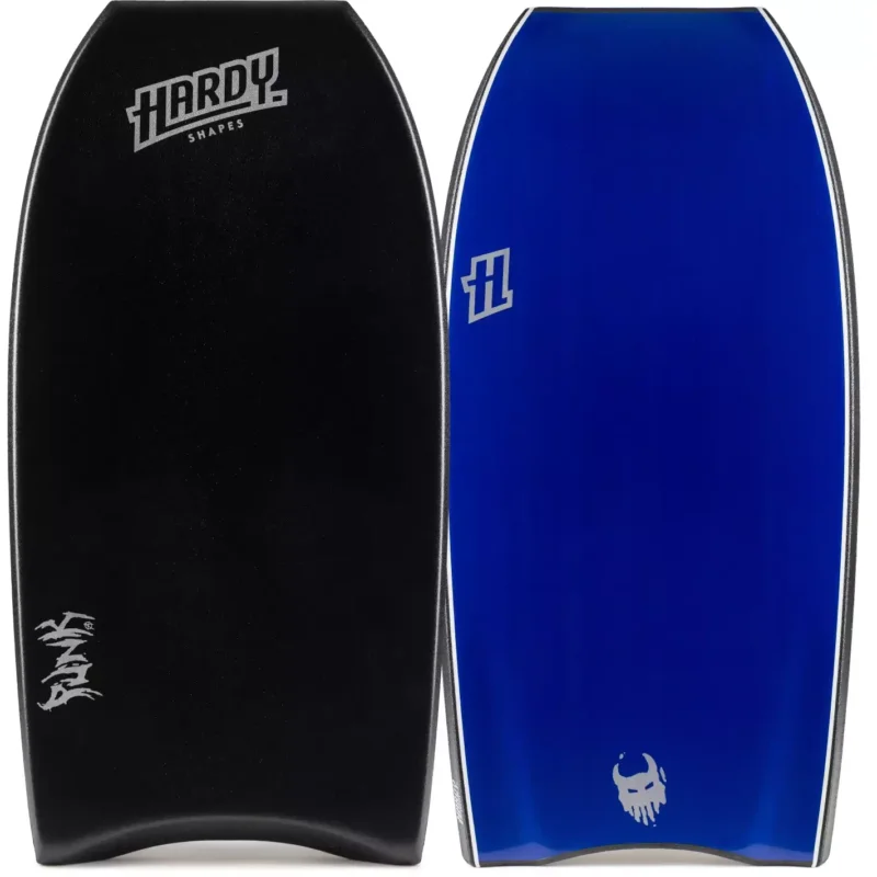 Planche de bodyboard Hardy Shapes Charger Punk PE Double Stringer Black/Dark Blue Usine Directe