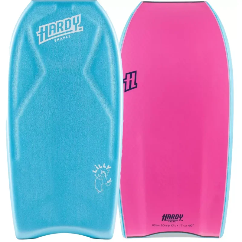 Planche de bodyboard Hardy Shapes Lilly Quad 3.0 K15 PP Aqua Blue/Pink Pas Cher
