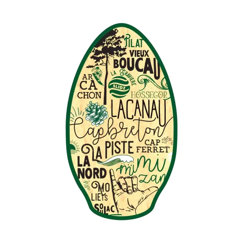 Top Vente Planche de skimboard Slidz Wood 41‘‘ Landes