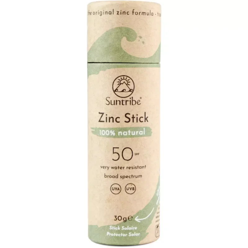 Prix Choc Stick solaire Suntribe Natural Zinc SPF50 Green