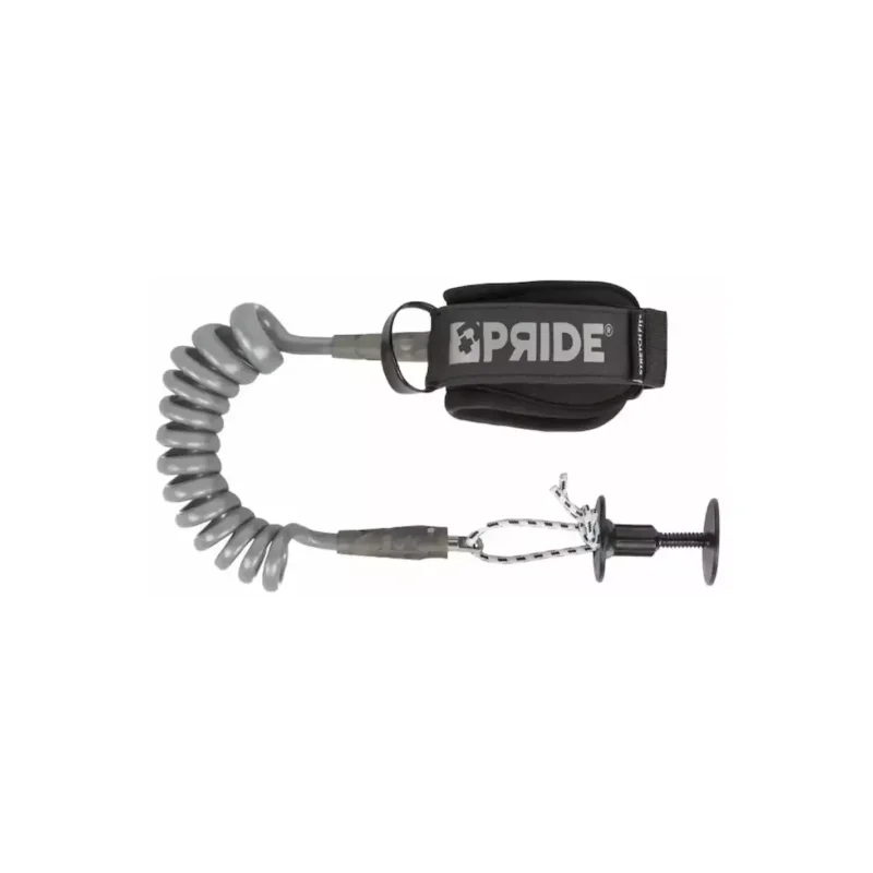 Soldes Leash de Bodyboard Pride Stretchfit biceps Silver 8mm