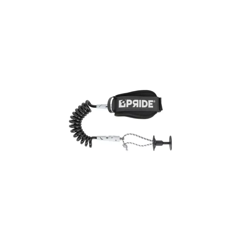 Promotion Leash de Bodyboard Pride Stretchfit biceps Black/White 8mm