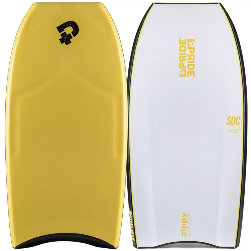 Haute Qualité Bodyboard Pride Zippy PP SDC Yellow/White