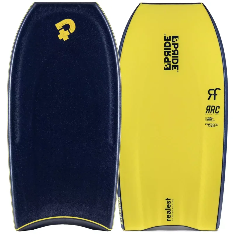 Bodyboard Pride Realest PP Radial Varial RRC Midnight Blue/Fluro Yellow Top Vente